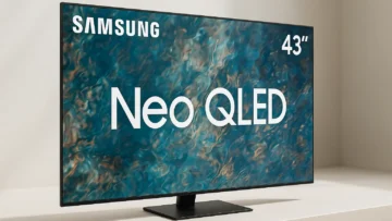 Samsung Smart Gaming TV 43" Neo QLED 4K: Imagem Fluida com Mini LED e 144Hz