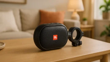 JBL Wind 3 FM: Áudio Portátil com Fixação no Guidão