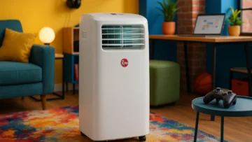 Ar-Condicionado Portátil Rheem 12000BTUs Frio 220V: Mobilidade e Potência Compacta