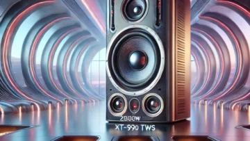 Caixa de Som Polyvox XT-990 TWS com 2000W e Full Led