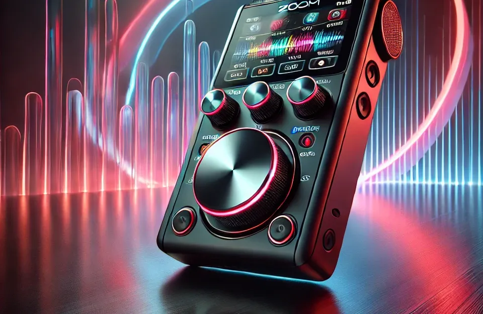 Zoom PodTrak P4 com entradas para podcast e entrevistas