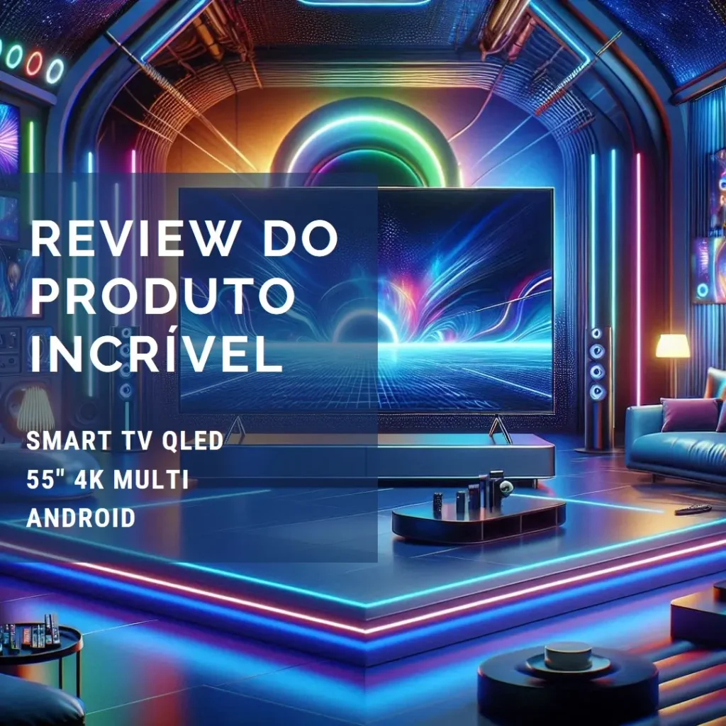 Smart TV Qled 55" 4K Multi Android 3HDMI 2USB - TL073M: Imersão e Conectividade