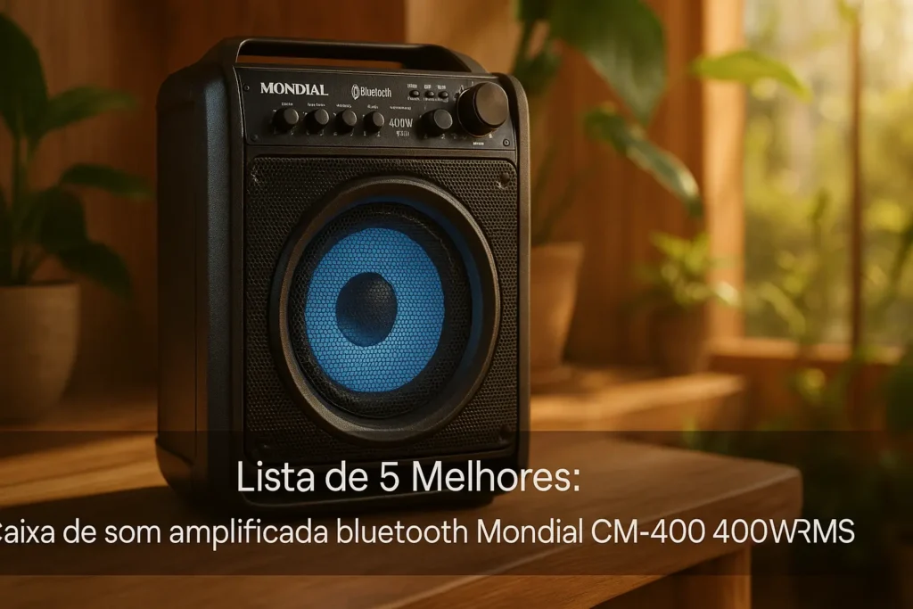 Lista de 5 Melhores: Caixa de som amplificada bluetooth Mondial cm-400 400w rms