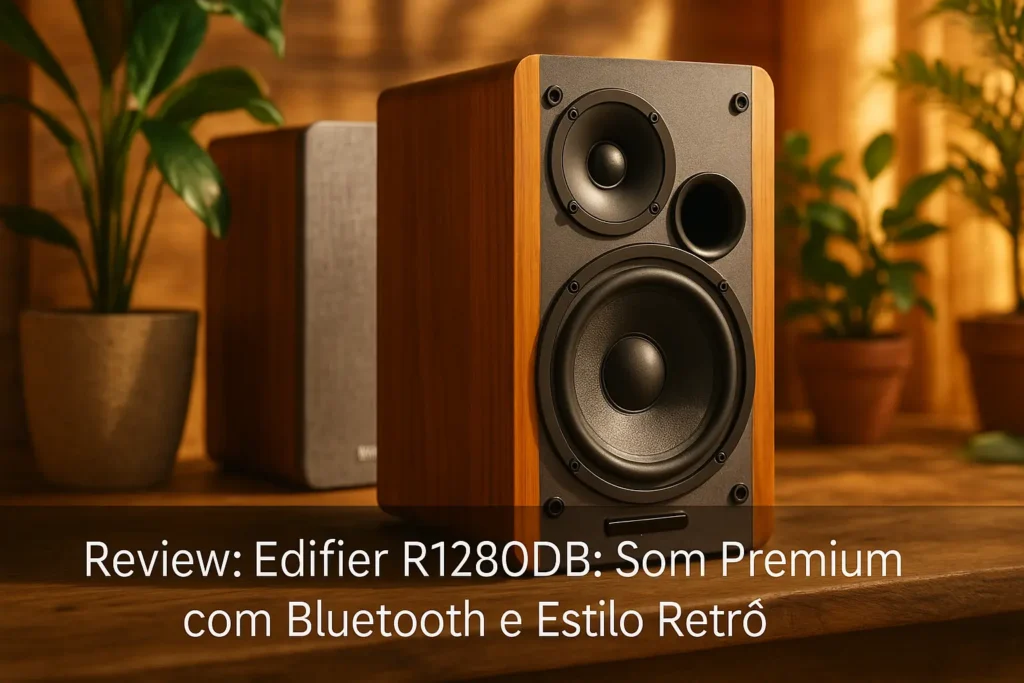 Edifier R1280DB: Som Premium com Bluetooth e Estilo Retrô