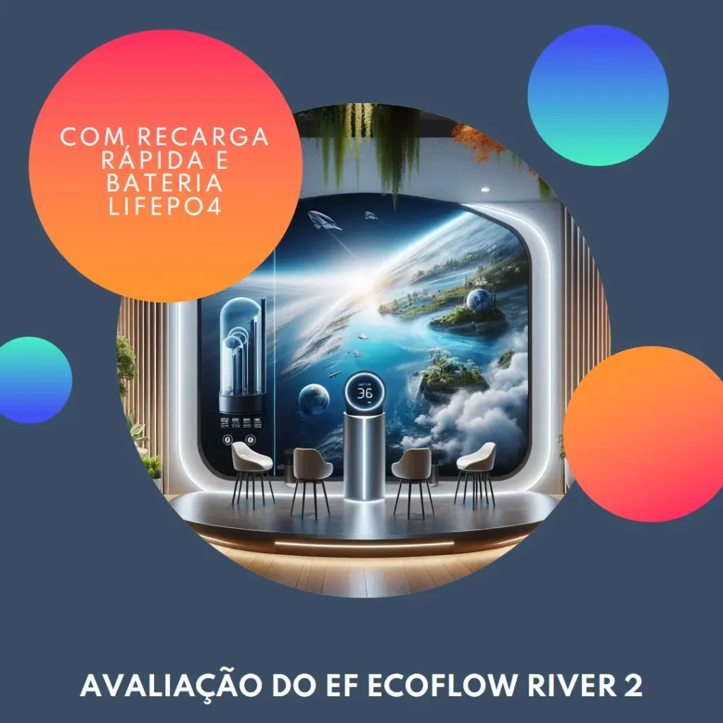 EF ECOFLOW RIVER 2 com recarga rápida e bateria LiFePO4