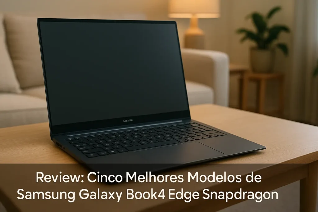 Cinco Melhores Modelos de Samsung Galaxy book4 edge snapdragon