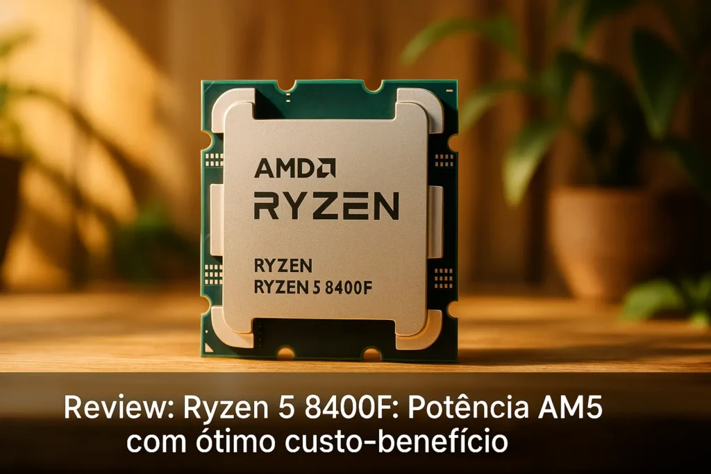 Ryzen 5 8400F: Potência AM5 com ótimo custo-benefício