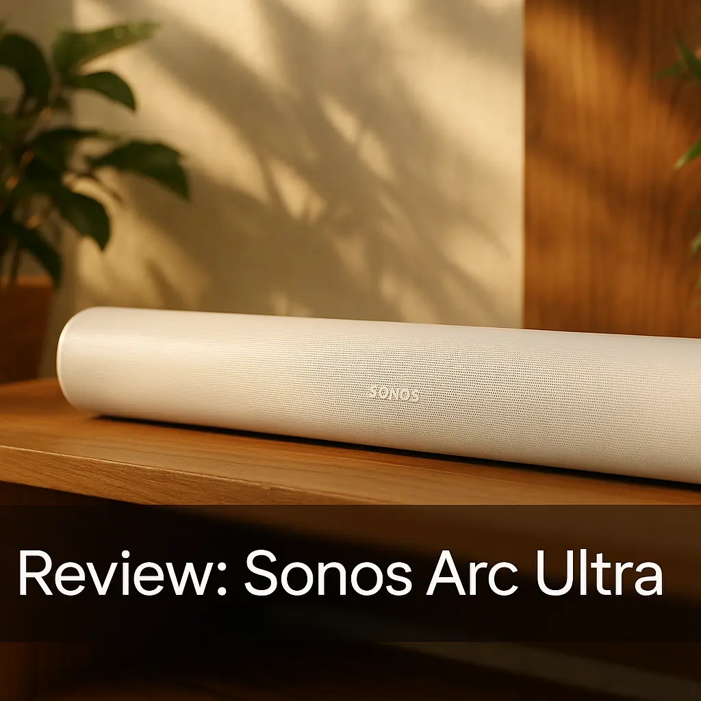 Sonos Arc Ultra Soundbar com Dolby Atmos e Controle de Voz: som surround impressionante para sua casa