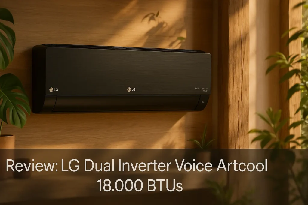 LG Dual Inverter Voice Artcool 18.000 BTUs – Inteligência e Elegância para o seu Conforto