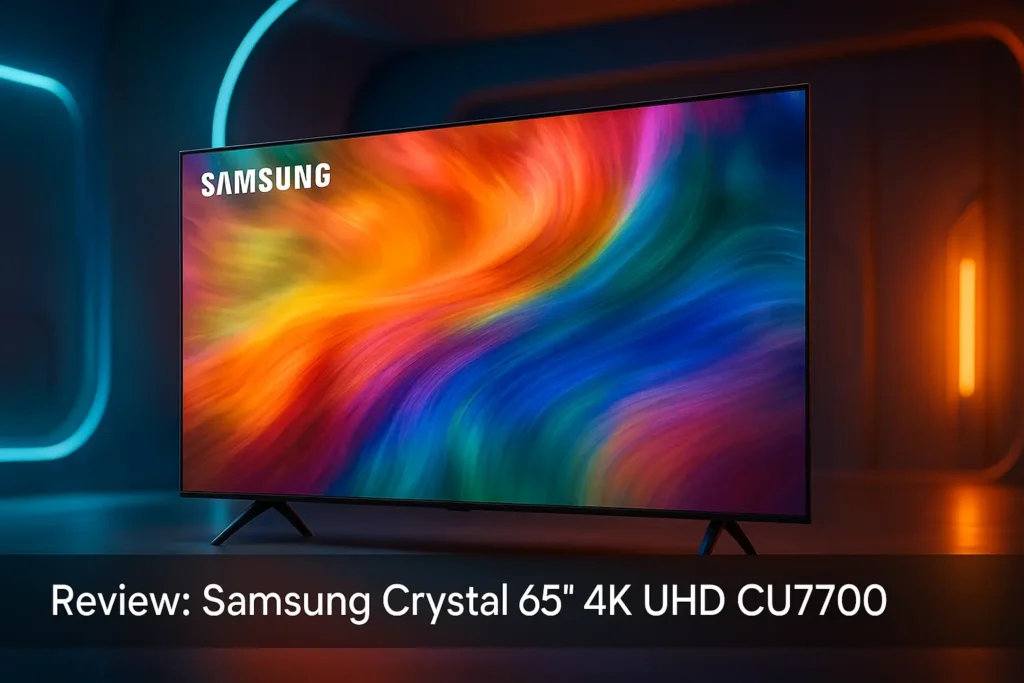 Samsung Smart TV Crystal 65" 4K UHD CU7700: Imersão, Conectividade e Visual Premium