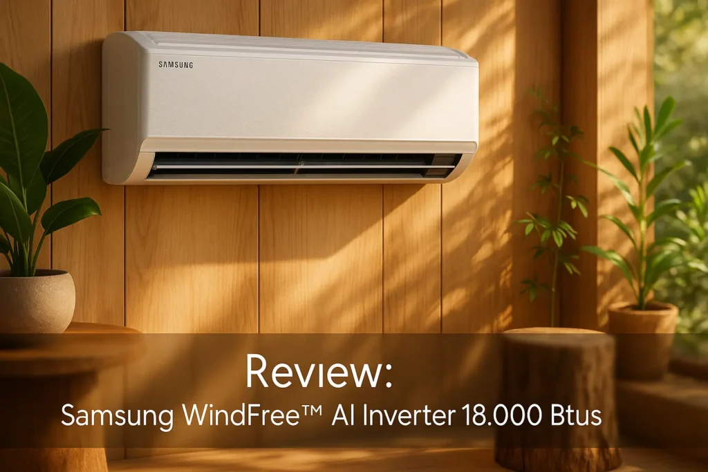Samsung WindFree AI Inverter 18.000 Btus: conforto sem vento direto