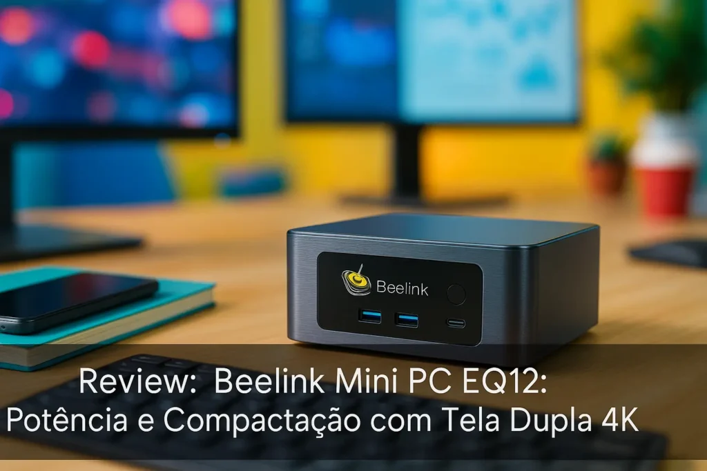 Beelink Mini PC EQI12: Potência e Compactação com Tela Dupla 4K