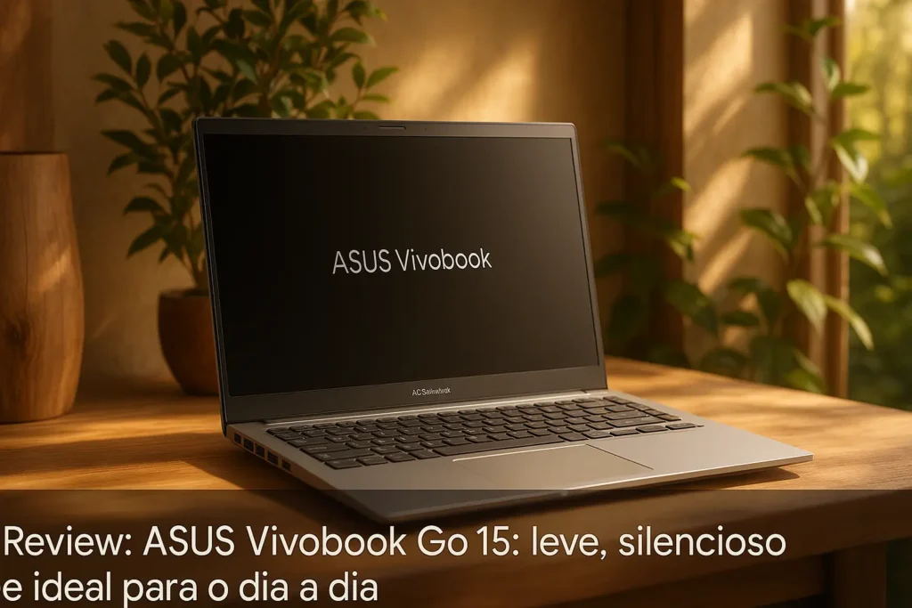 ASUS Vivobook GO 15: leve, silencioso e ideal para o dia a dia