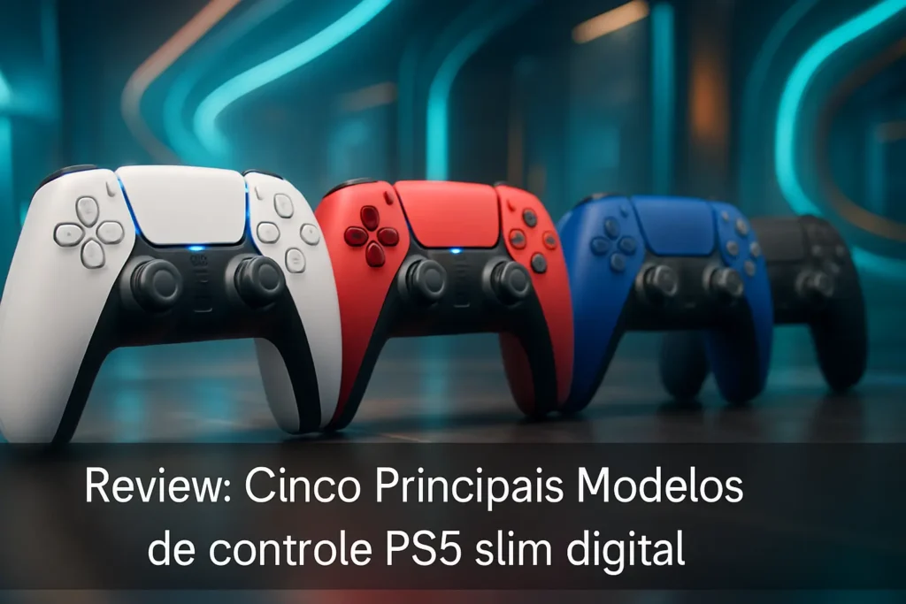 Cinco Principais Modelos de controle PS5 slim digital