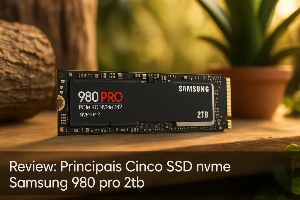 Principais Cinco SSD nvme Samsung 980 pro 2tb
