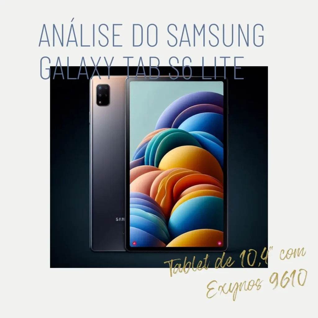 Samsung Galaxy Tab S6 Lite: Tablet de 10,4" com Exynos 9610 e WiFi