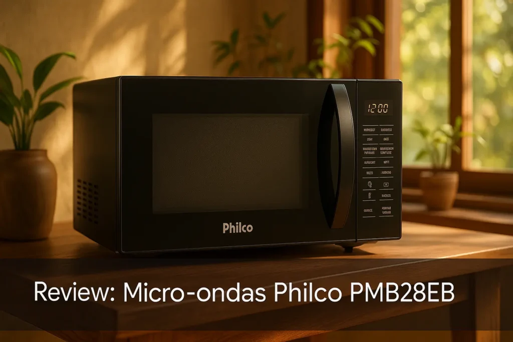 Micro-ondas Philco PMB28EB: Potência, Praticidade e Funções Inteligentes