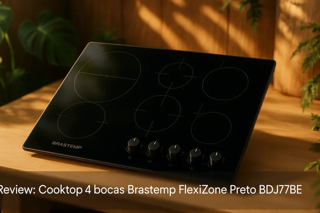 Cooktop 4 bocas Brastemp Flexizone Preto BDJ77BE