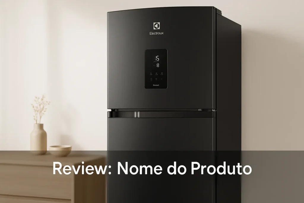 Geladeira Electrolux Frost Free Inverter 390L Efficient AutoSense Duplex Black Inox Look