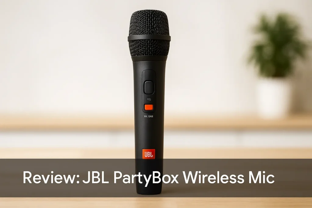 JBL PartyBox Wireless Mic – Clareza e Facilidade para Suas Festas