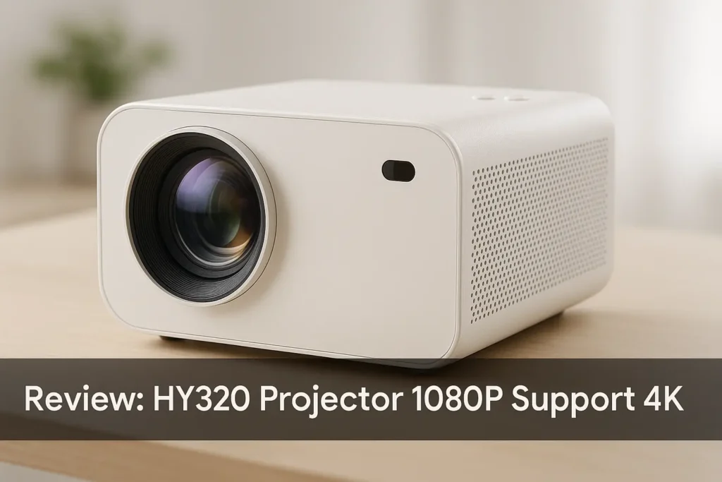 HY320 Projetor 1080P Suporte 4K: Compacto, Inteligente e Poderoso