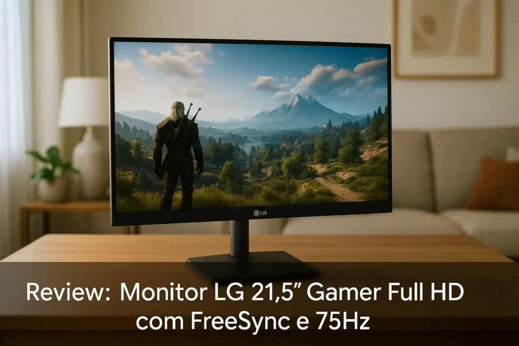 Monitor LG 21.5 Gamer Full HD com FreeSync e 75Hz