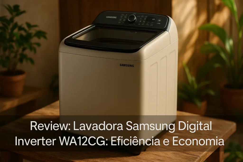 Lavadora Samsung Digital Inverter WA12CG: Eficiência e Economia