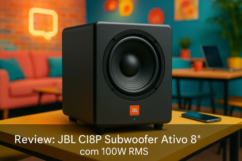JBL CI8P Subwoofer Ativo 8" com 100W RMS: Potência e Clareza