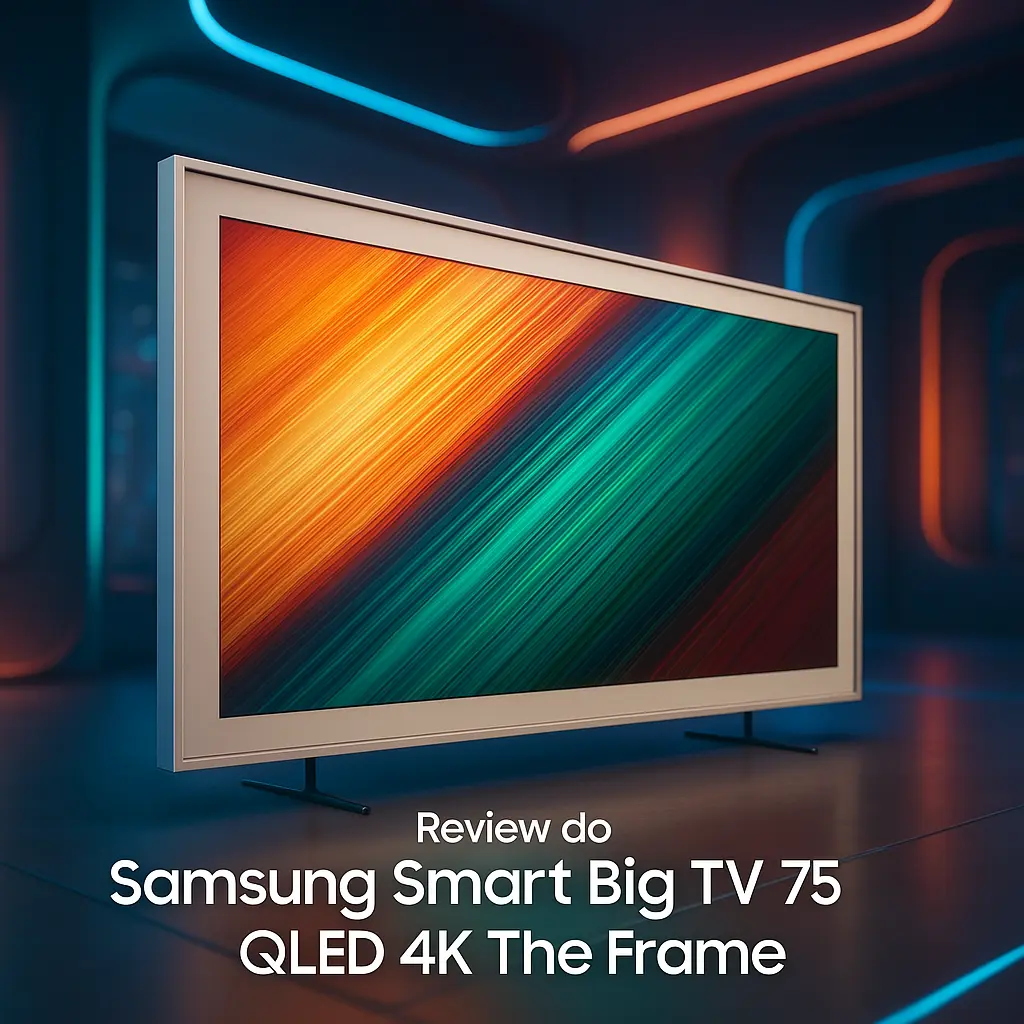 Samsung Smart Big TV 75" QLED 4K The Frame — Design, Estilo e Alta Tecnologia