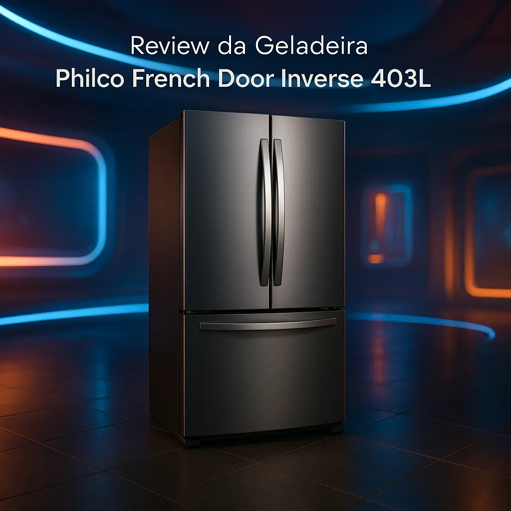Geladeira Philco French Door Inverse 403L: design, espaço e tecnologia reunidos