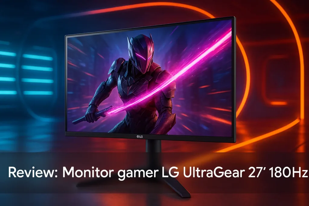 Principais Cinco monitor gamer LG ultragear 27 180hz