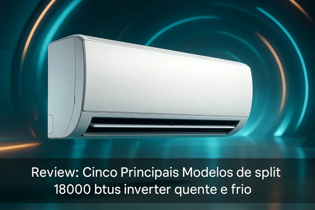 Cinco Principais Modelos de split 18000 btus inverter quente e frio