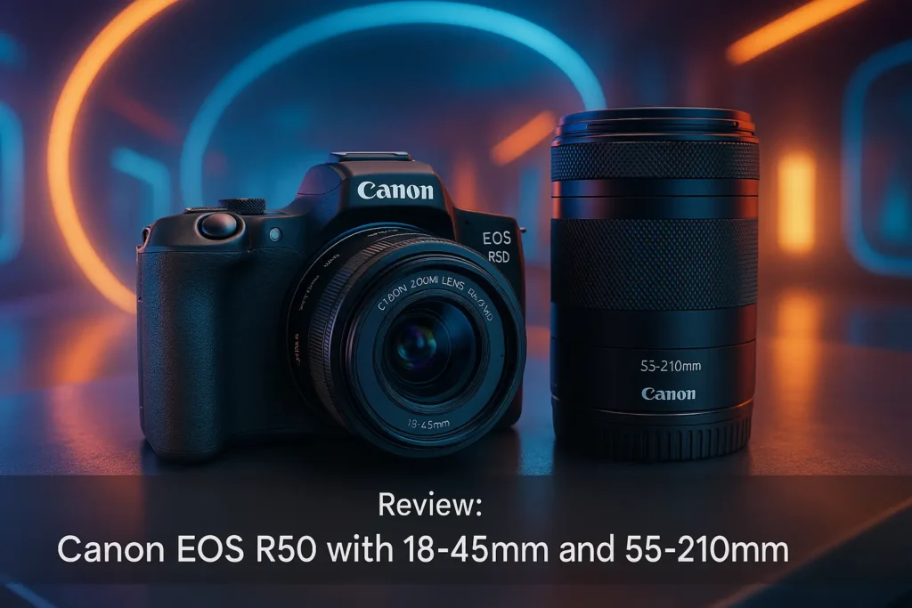 Canon EOS R50 com Lente 18-45mm e 55-210mm: leve, potente e perfeita para criadores