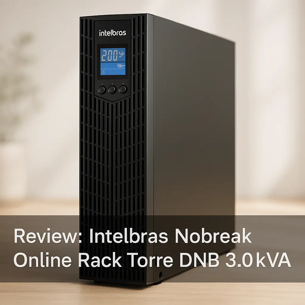 intelbras Nobreak Online Rack Torre DNB 3.0kVA: Estabilidade e Proteção Total