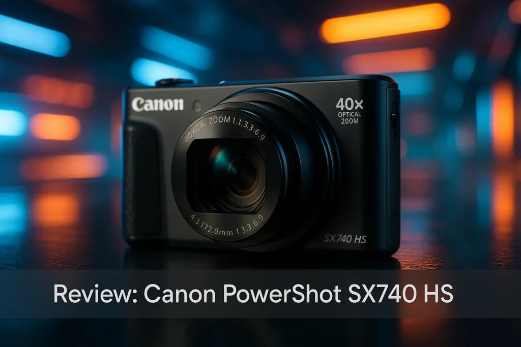 Canon Powershot SX740 HS com Zoom Óptico de 40x: Ideal para Viagens e Família