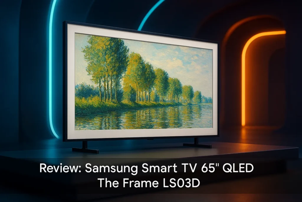 Samsung Smart TV 65" QLED The Frame LS03D - Design que Vira Arte