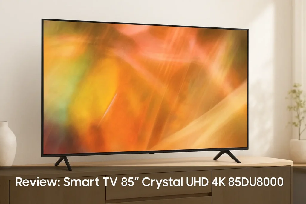Smart Big TV 85" Crystal UHD 4K 85DU8000: imagem imersiva com som poderoso