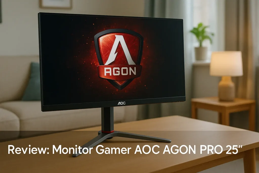 Monitor Gamer AOC AGON PRO 25" com 360Hz e G-Sync: fluidez extrema e foco em performance
