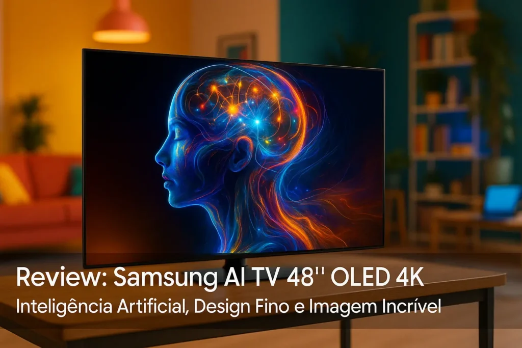 Samsung AI TV 48" OLED 4K – Inteligência Artificial, Design Fino e Imagem Incrível