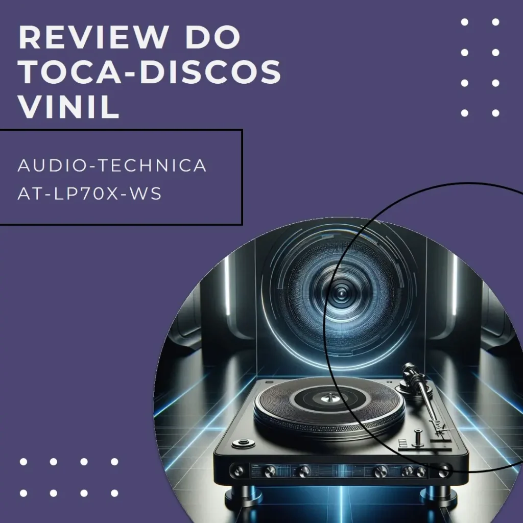 Toca-Discos Vinil Audio-Technica AT-LP70X-WS: Automático, Estilo e Qualidade de Som