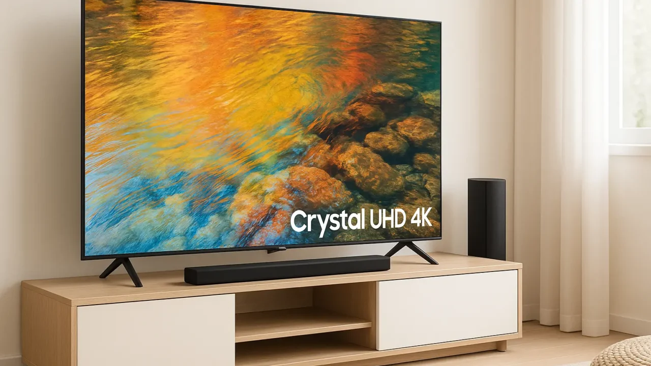 Samsung Combo Smart Big TV 75" Crystal UHD 4K + Soundbar: Imersão e Qualidade