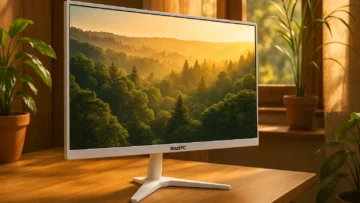 Monitor LED 21.5 Branco BrazilPC: Full HD, 75Hz e 5ms de Resposta