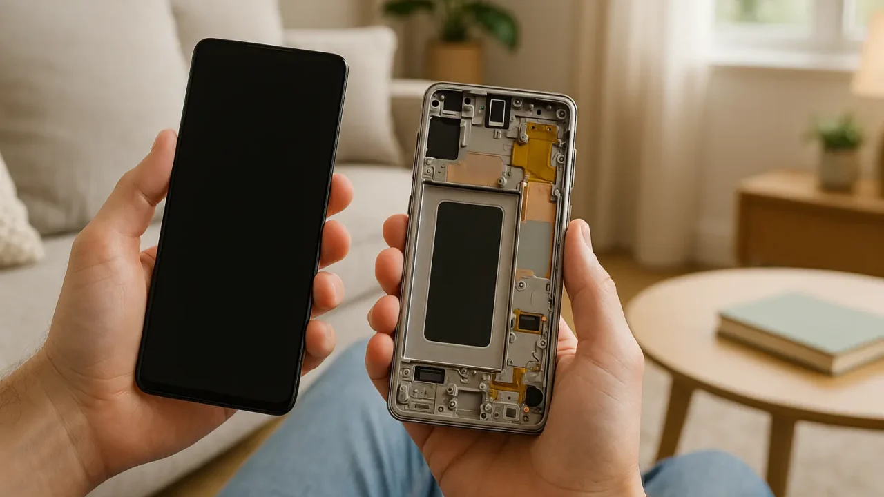 Substituição de Tela TFT Samsung Galaxy S10: Kit Completo com Moldura