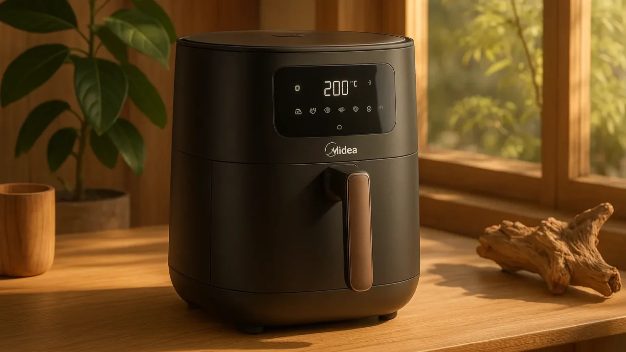 Midea Air Fryer: 6L, 9 Menus e Função IOT para Cozinhar com Menos Gordura