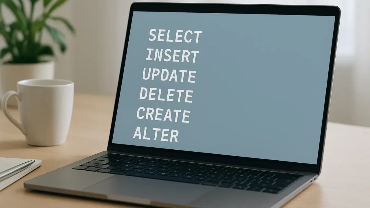 cite as operações possíveis de serem realizadas com comandos sql