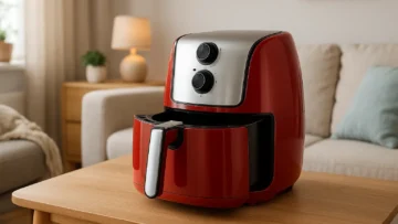 Fritadeira Sem Óleo Mondial AFN-50 Premium Line Inox 5L Vermelha