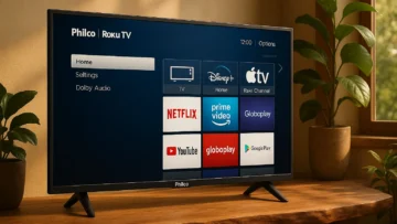 Smart TV Philco Roku 40” LED com Dolby Audio: conectividade e som imersivo