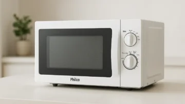 Micro-ondas Philco 20L Branco PMO23BB: praticidade e eficiência na cozinha