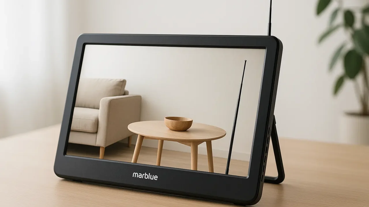 TV Digital Portátil LED 14" Marblue: Versatilidade e Conectividade