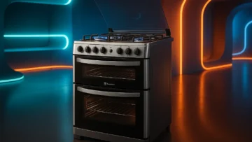 Fogão Electrolux Experience 4 bocas, 2 Fornos, Tripla Chama